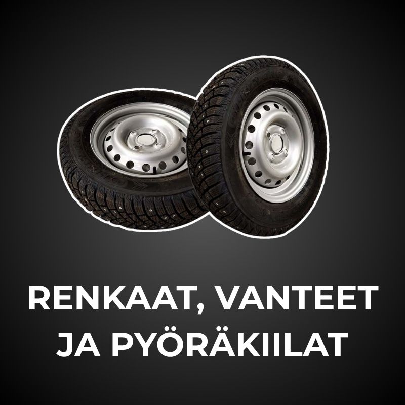 Renkaat, vanteet, pyöräkiilat
