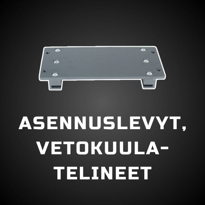 Asennuslevyt, vetokuulatelineet