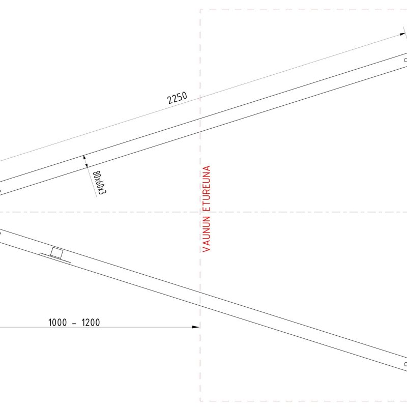 Vetoaisa M 8540 J 2 aks. 2700kg