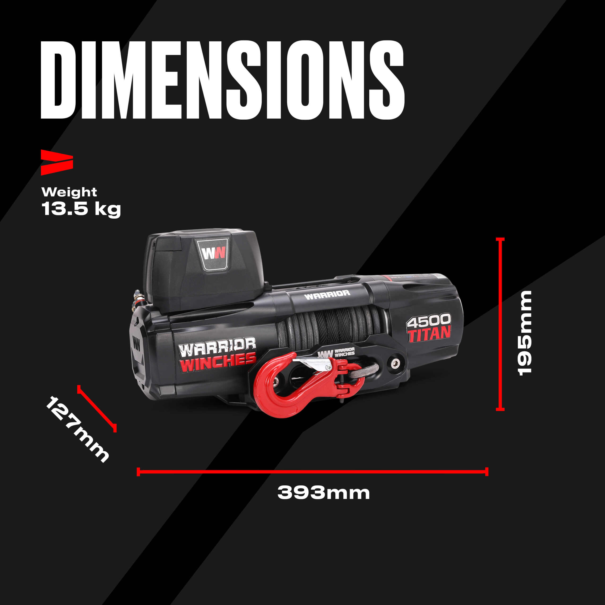 Warrior Titan 4500 2041 kg 24 V köydellä - Image 4